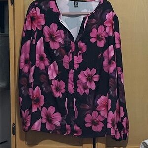 SHEIN Pink Floral Blouse